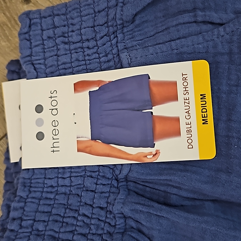 NWT Three Dots Sak 5th AVE Gauze Shorts - Picture 2 of 4